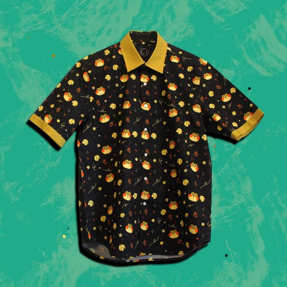 Sulkypup Froggy Button Down